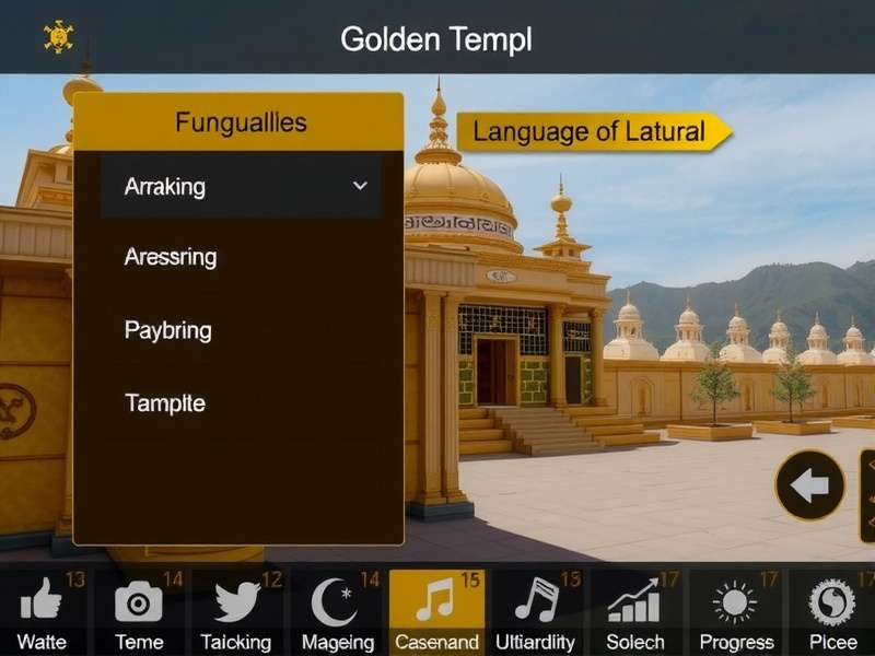 Choose Your Preferred Language Golden Temple Quest Language Selection